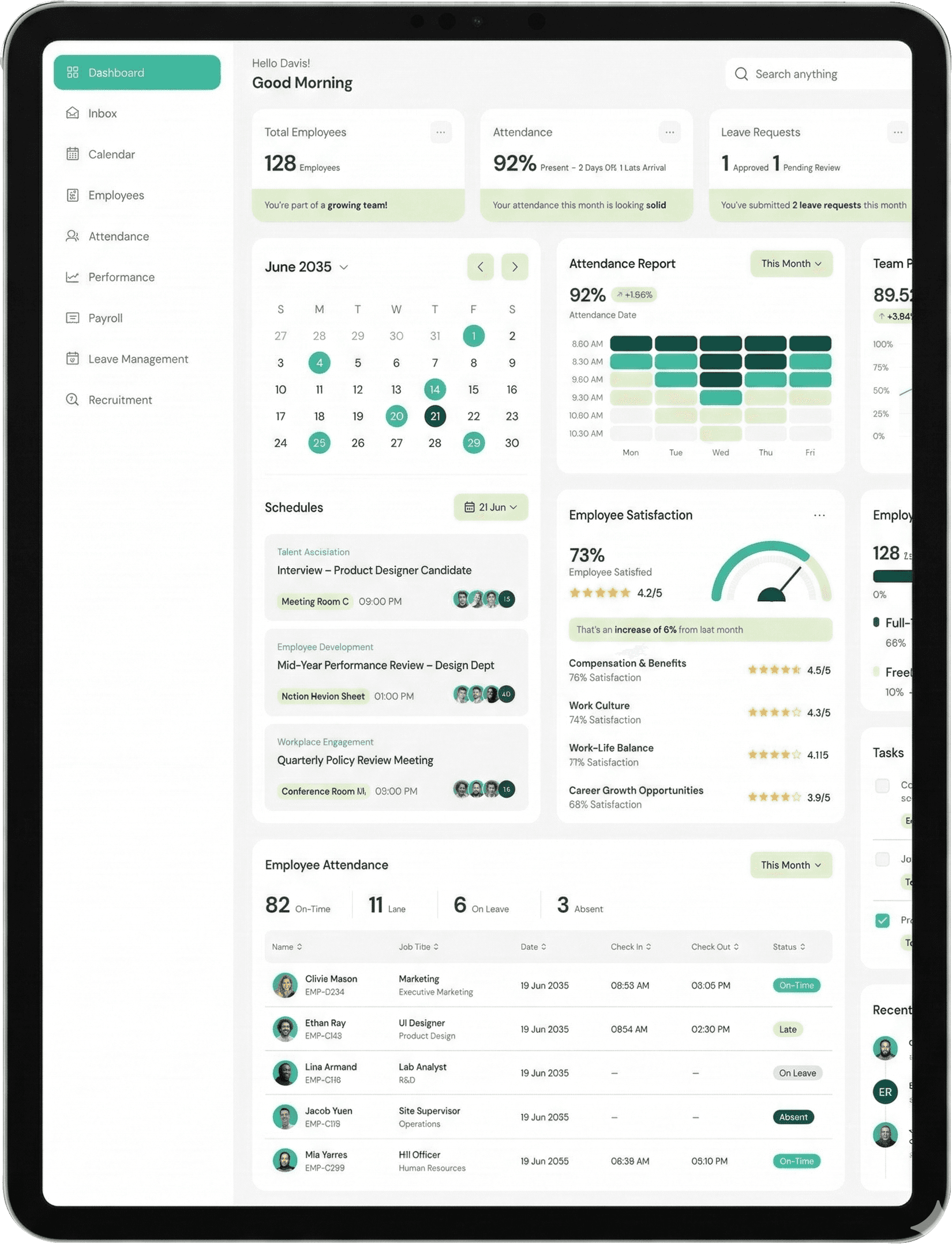Employee Portal UI